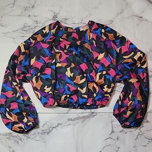 Show Me Your Mumu Good Times Mosaic Magic Luxe Satin Top